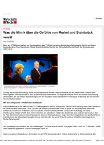 TV-Duell Was die Mimik über die Gefühle von Merkel und Steinbrück verrät