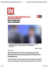 Mimik-Analyse - Hat uns Charlie Sheen etwas verschwiegen - Bild